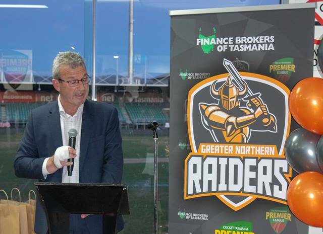 LEADERSHIP: Chairman Richard Bennett launches the Greater Northern Raiders season.
