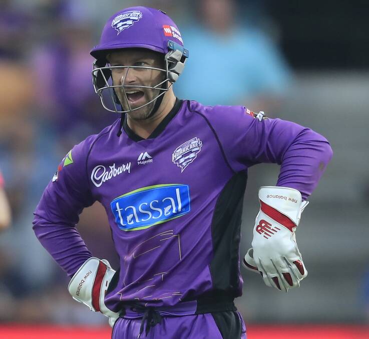 IN CHARGE: Canes captain Matthew Wade talks it up behind the stumps. Pictures: AAP