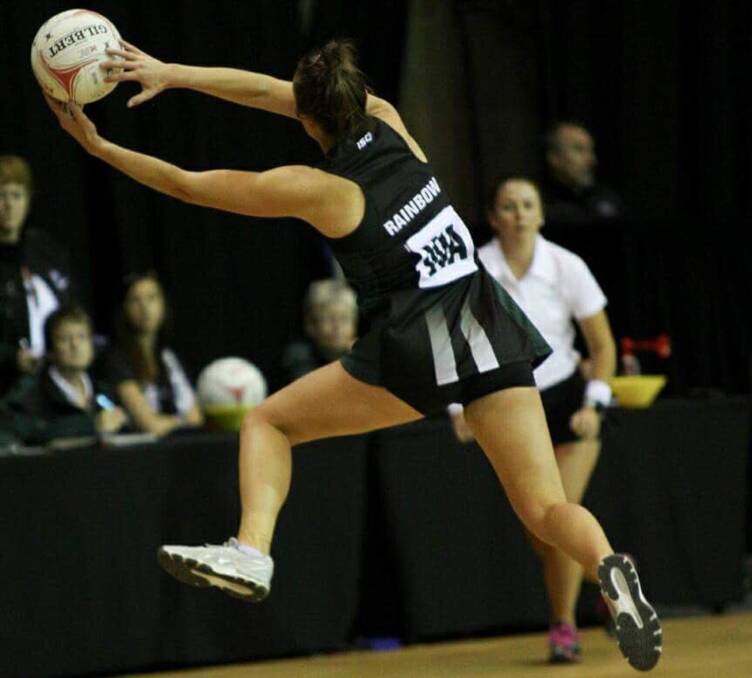 MOVING UP: Tasmanian Kelsie Rainbow returned to the Magpies Australian Netball League side on Sunday after getting a sniff of Collingwood Super Netball experience. 