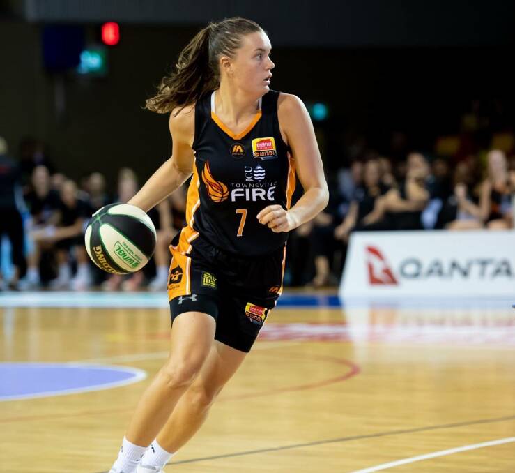 ON FIRE: New Tornadoes recruit Stella Beck in action for Townsville Fire.