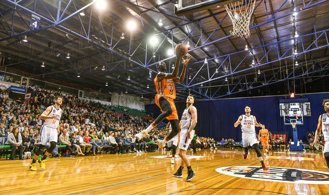 HOOPS TIME: Launceston gets a brief taste of the NBL at the preseason blitz last year. Picture: Scott Gelston