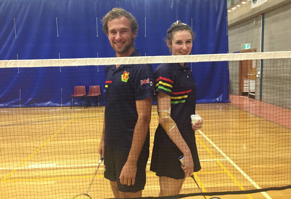 HOMETOWN HOPE: Launceston pair Josh Partridge and Annalea Reid were rapt to take a step up to the national titles at the Elphin Sports Centre. Picture: Andrew Mathieson