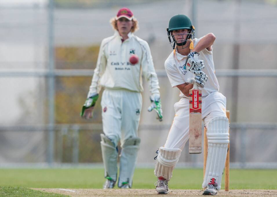 STRAIGHT BAT: Clarence recruit Alec Smith's last appearance at the NTCA Ground was the 2017-18 club grand final for South Launceston against Westbury in March before departing for Hobart. Picture: Phillip Biggs