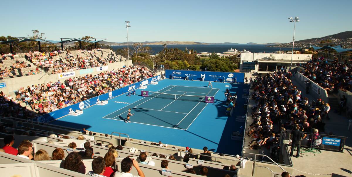 PACKED IN: Hobart International has continued to prove popular among Tasmanian tennis fans.
