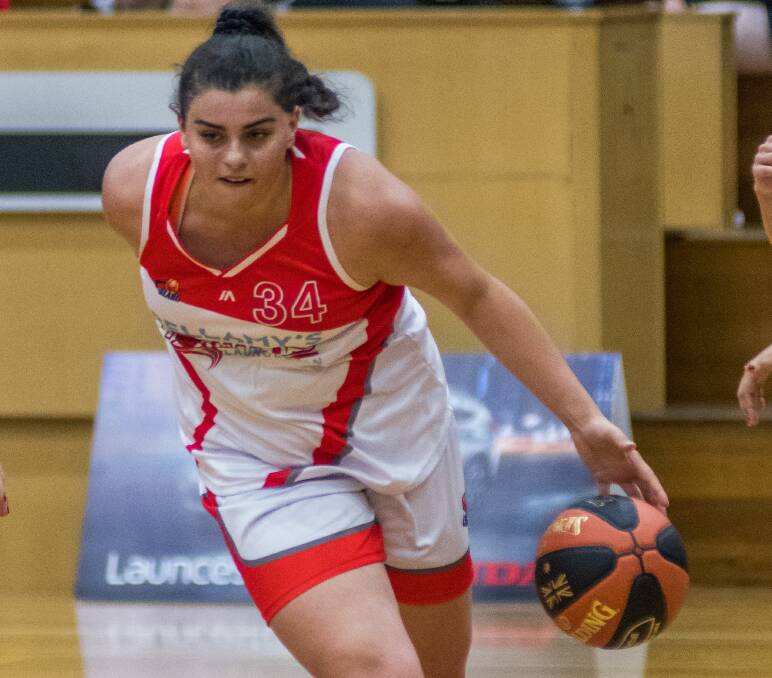 ON THE MOVE: Ellie Collins was one of the Tornadoes stars in a strong first-game at the Elphin Sports Centre on Saturday night. Picture: Phillip Biggs