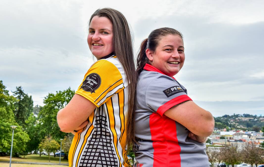 BACK TO BACK: Longford captain Stacey Norton-Smith and Bracknell rival Cassie Walker ready for Sunday's bush shootout. Picture: Neil Richardson