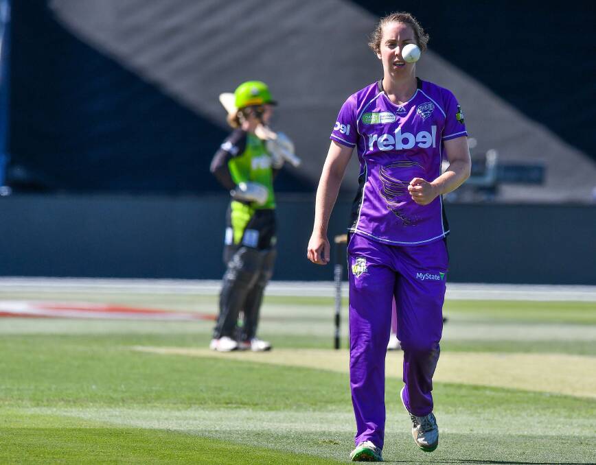 READY TO DELIVER: Launceston-raised Hurricanes bowler Brooke Hepburn.