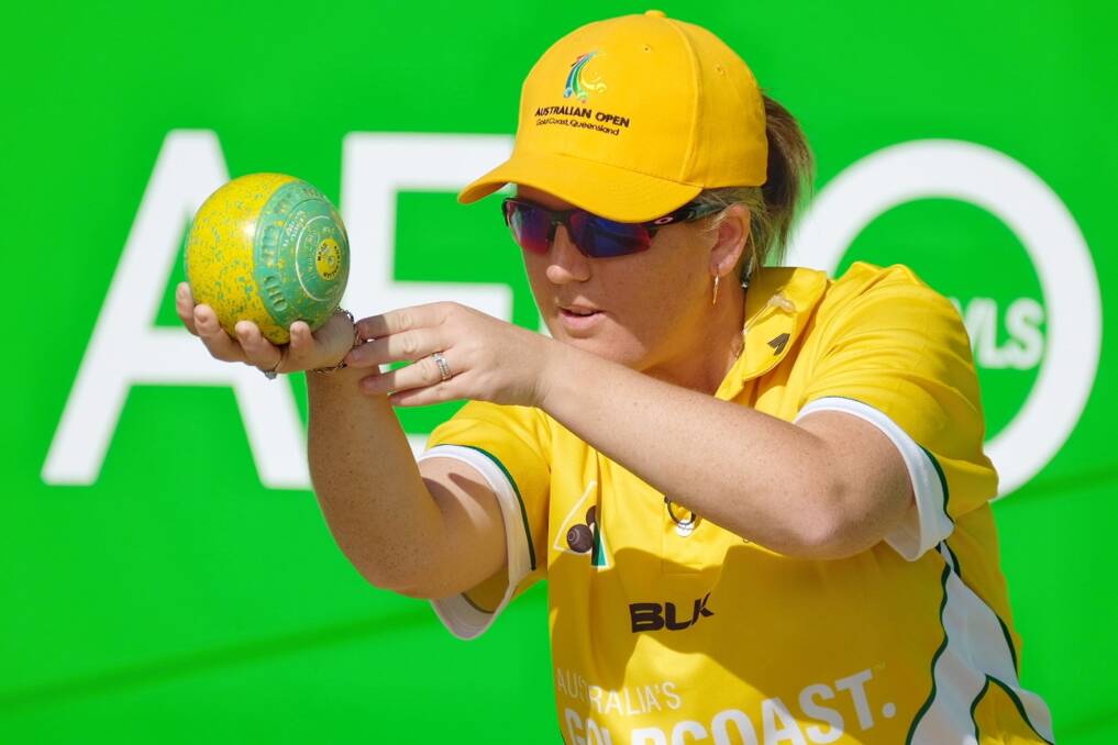 EYE ON THE PRIZE: Talented Rebecca Van Asch ready to send down another bowl in Thursday's Australian Open final. Picture: Bowls Australia