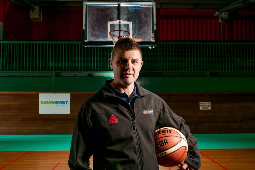 ON THE BALL: Basketball Tasmania chief executive Chris McCoy is preparing for changes to the state's leading SEABL teams in a competiion restreucture that could benefit the sport long-term. Picture: Phillip Biggs