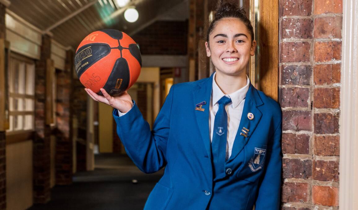 SCHOOLED: Basketball talent Aishah Anis will switch from Launceston Church Grammar School to Southern Utah University next year after a scholarship offer. Picture: Phillip Biggs