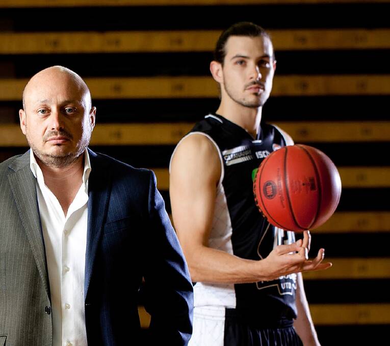 TASSIE TRIAL: NBL owner Larry Kestelman with Launceston-born Chris Goulding, of Melbourne United, are hoping to bring more basketball content after the planned Tasmanian NBL Blitz in September. Picture: AAP