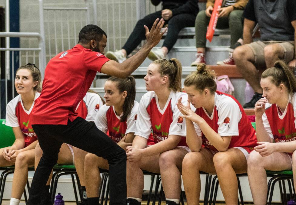 GIVE ME MORE: Launceston coach Derrick Washington implores to get more out of his players off the bench.