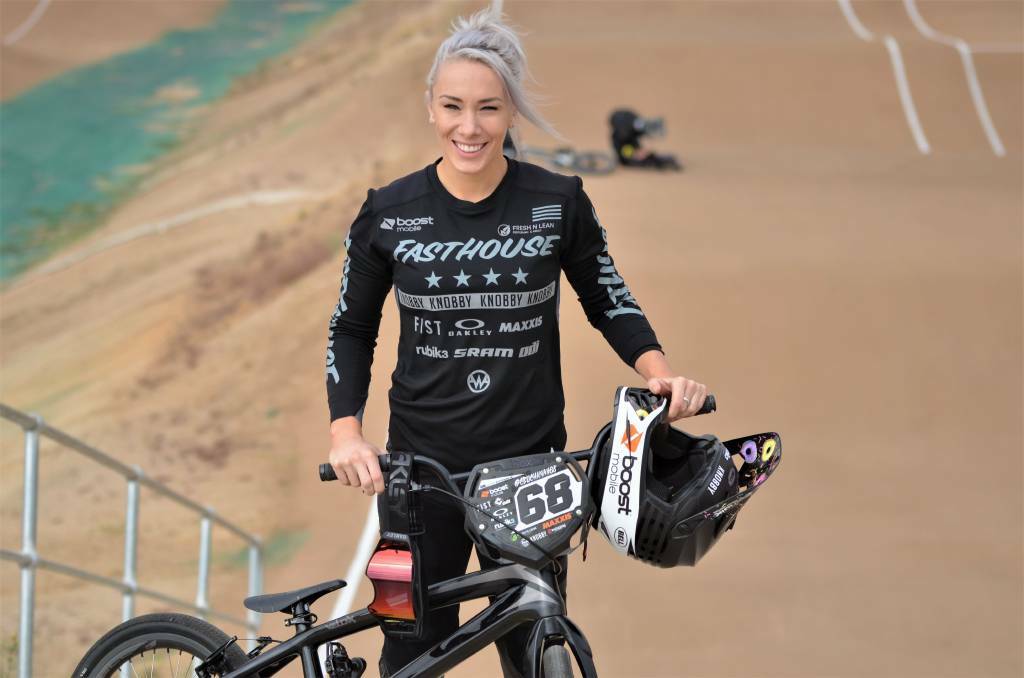 DIRTY DEEDS: Australian BMX superstar Caroline Buchanan. Picture: Anya Whitelaw