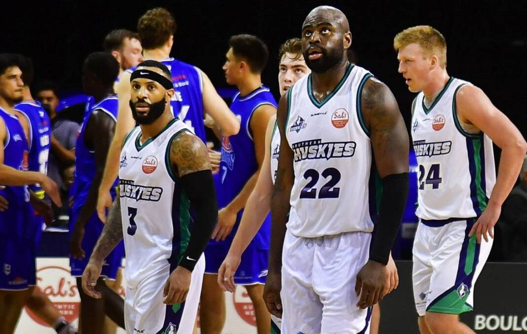 WE'RE COOKED: Southern Huskies players take a breath amid a hectic Easter trip to New Zealand. Picture: Supplied