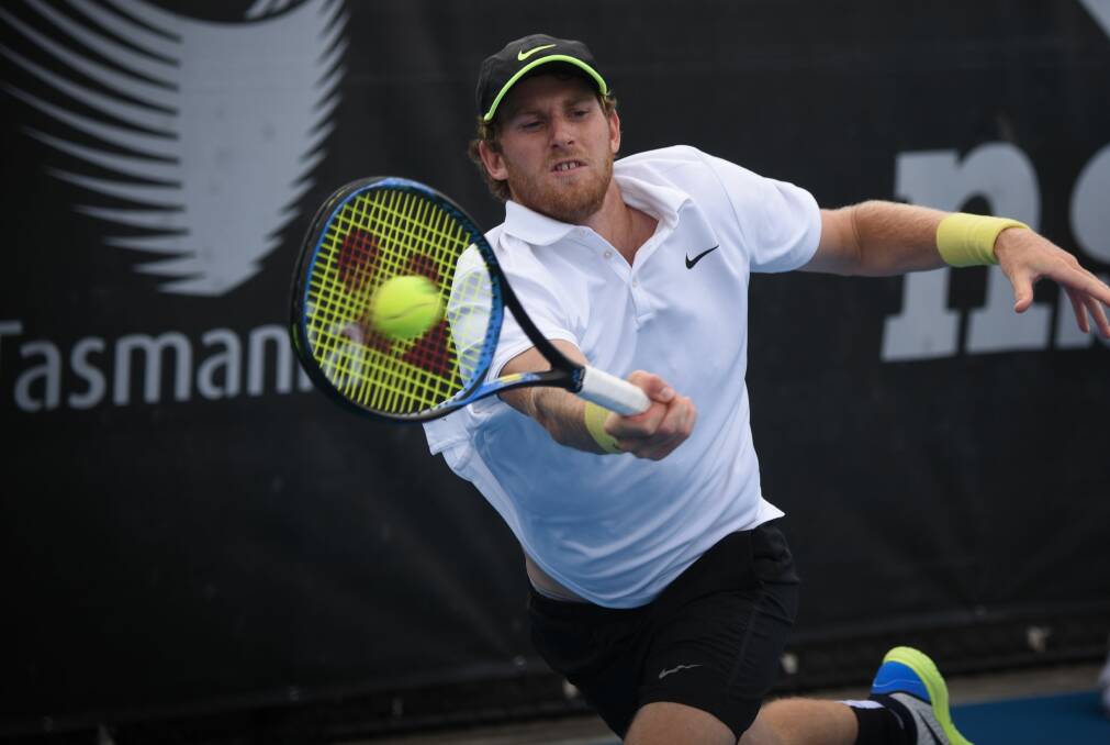 TENSE: Hobart's Harry Bourchier earlier in the week at the Launceston International. Picture: Paul Scambler.
