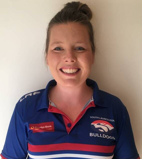 TOP DOG: Inaugural South Launceston women's coach Emily Perkins is all smiles.