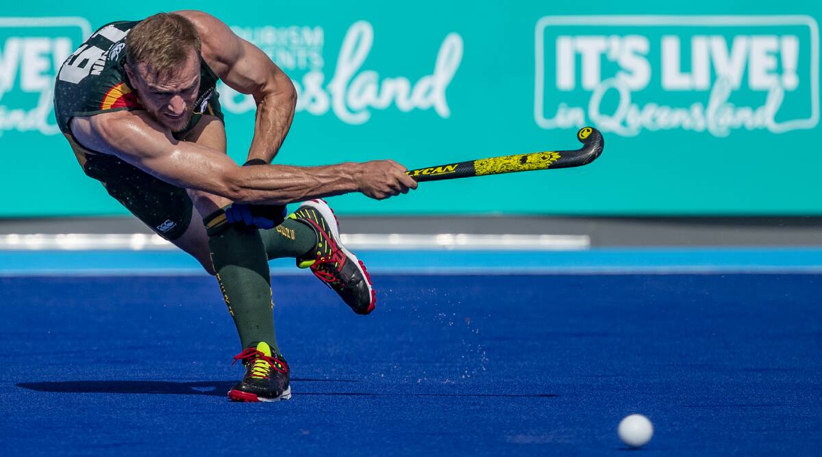 HARD YAKKA: Tim Deavin has tried to flex his muscle on the Gold Coast during the AHL finals. Pictures: ClickInFocus