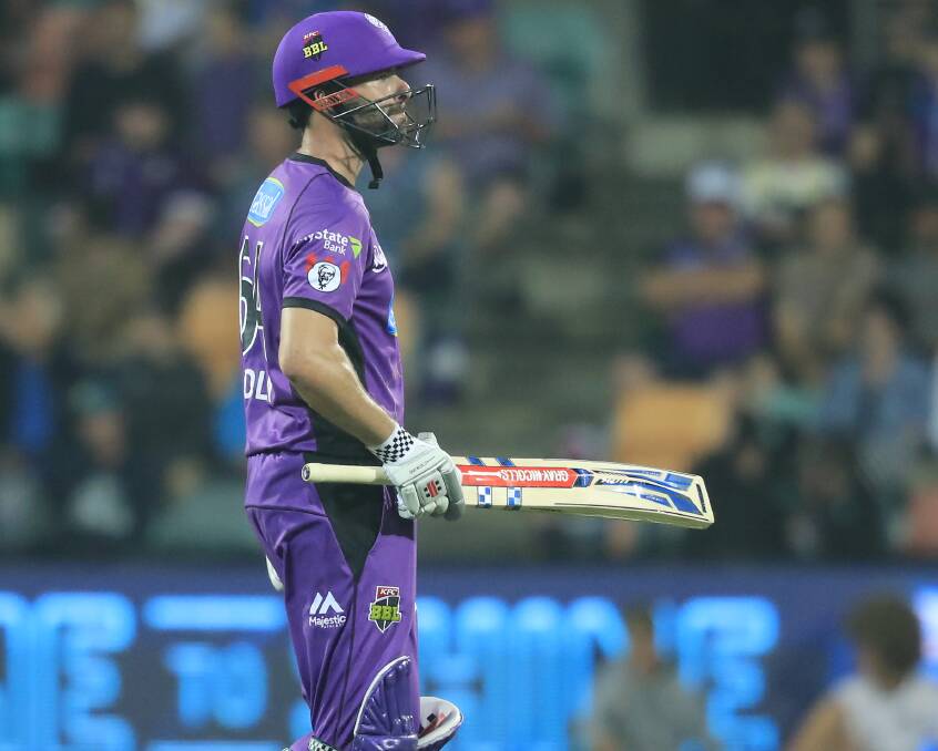 LONG WALK: Alex Doolan's T20 form for Hobart Hurricanes is under the microscope ahead of Monday's fixture with Melbourne Stars. Picture: AAP 