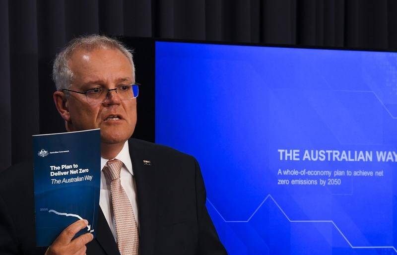 Scott Morrison revealed Australia's plan to achieve net-zero emissions by 2050 last month. Picture: AAP