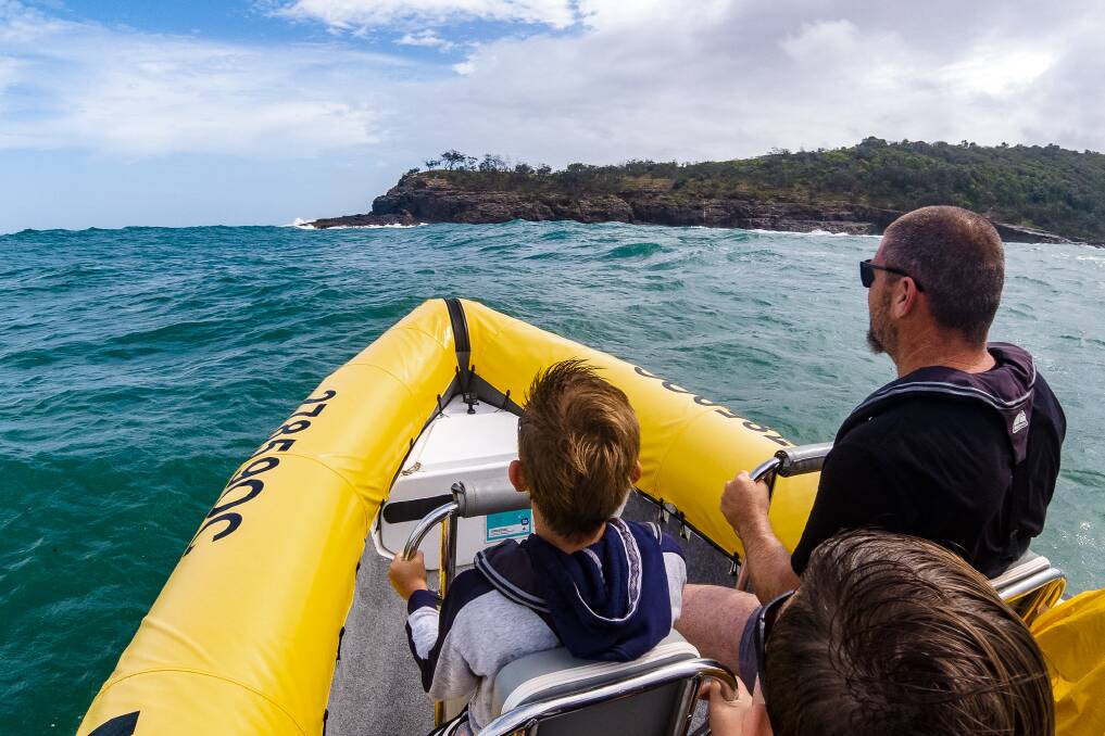 The Noosa Ocean Rider is an exhilarating trip into the waves of the open water.
