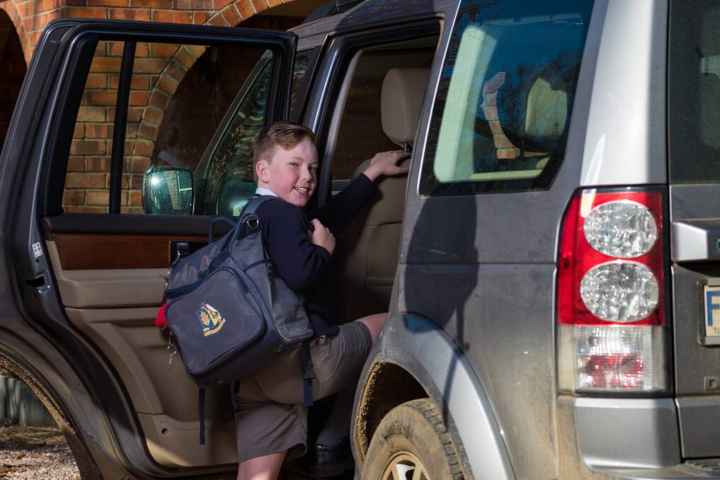 CLASSROOM BOUND: Scotch Oakburn College student Gus Howard, 9, is excited to be heading back to school. Picture: Phillip Biggs.