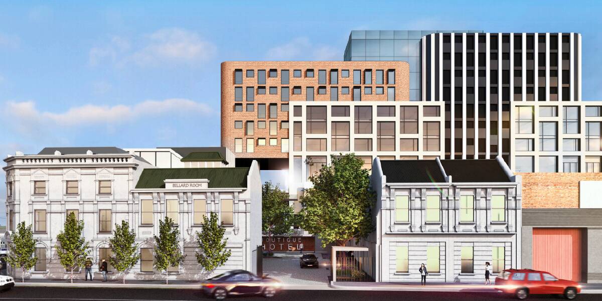 NEW DEVELOPMENT: How the new hotel complex will look when viewed on William Street. Picture: Scanlan Architects.