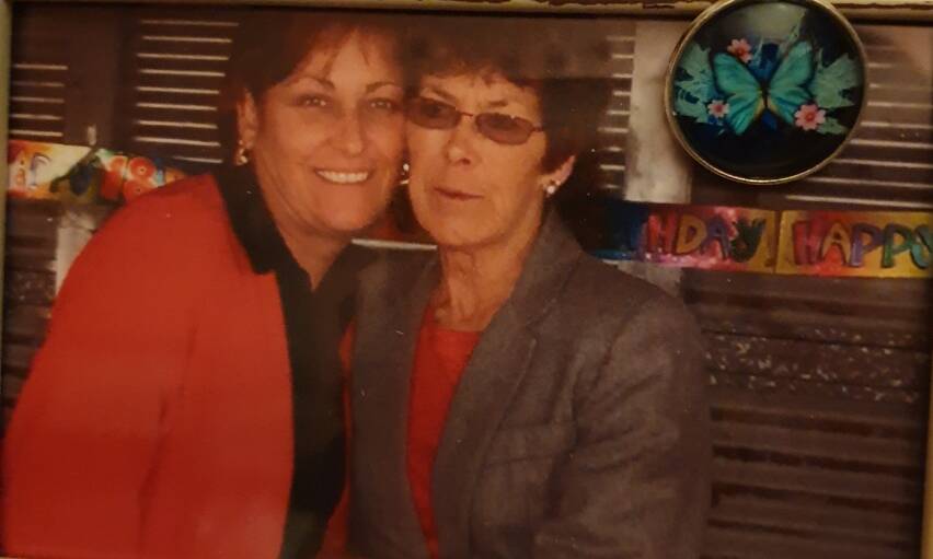 Tammy Stone with her mother before she was killed. Picture: Supplied.