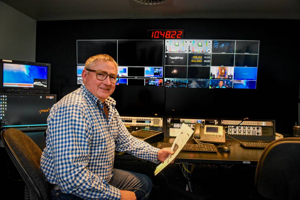 NEW PRESENTER: Seven Tasmania news director Grant Wilson at the news studio in Launceston this week. Picture: Paul Scambler