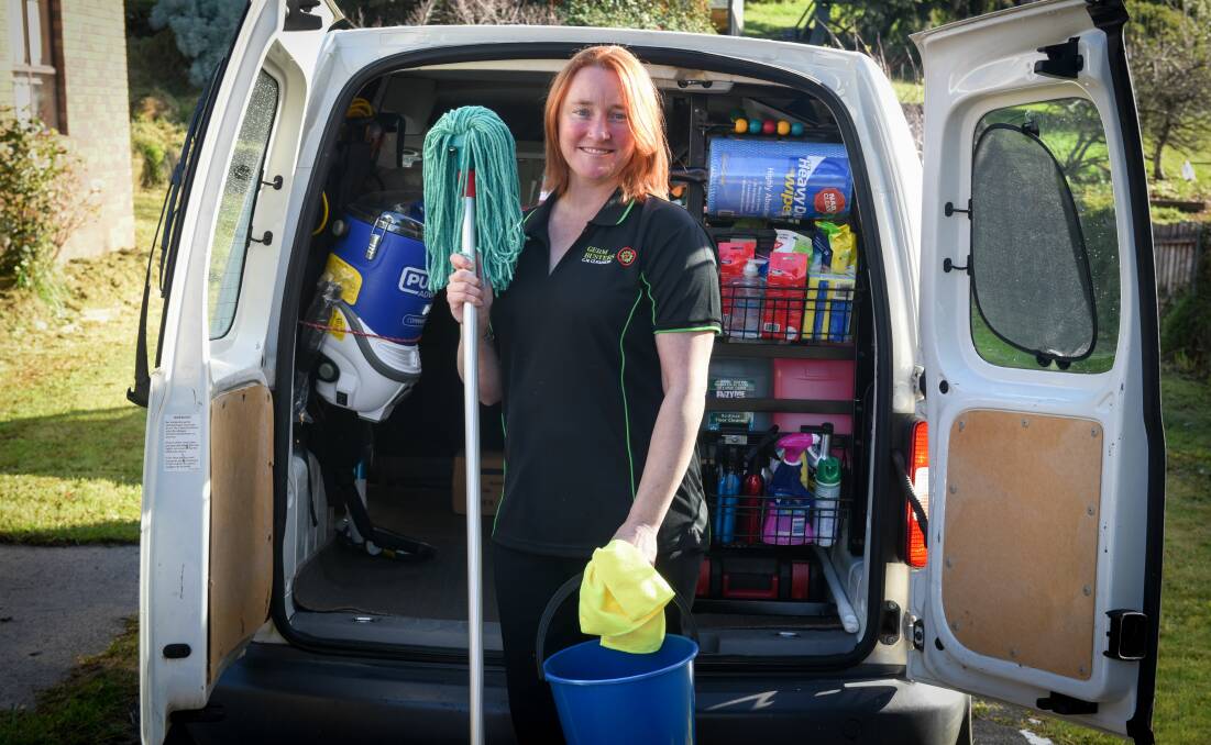 PASSIONATE CLEANER: Cindy Reid has been cleaning for more than 20 years.
