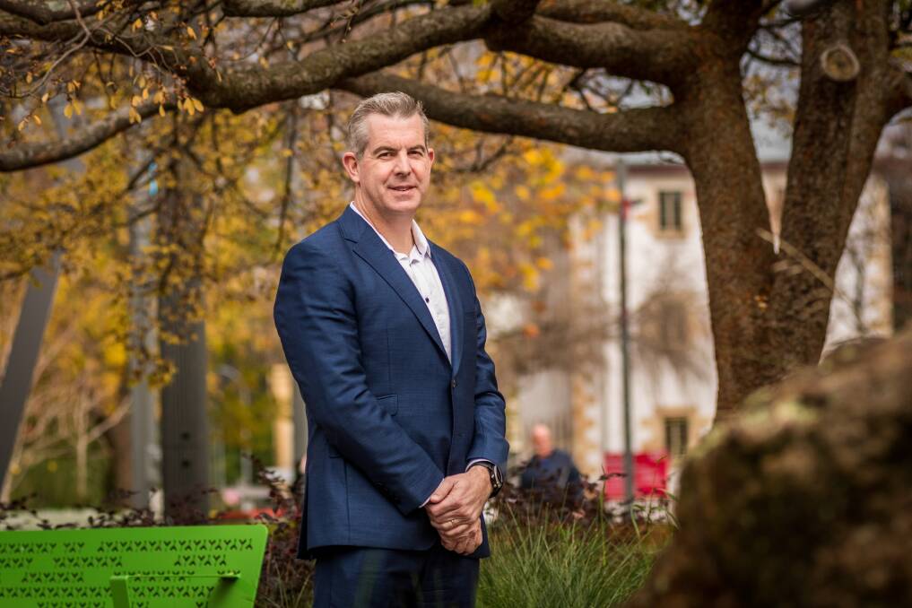 TRANSFORMING CITY: City of Launceston council chief executive Michael Stretton is excited about taking the next step to give the city's CBD a facelift. Picture: Phillip Biggs