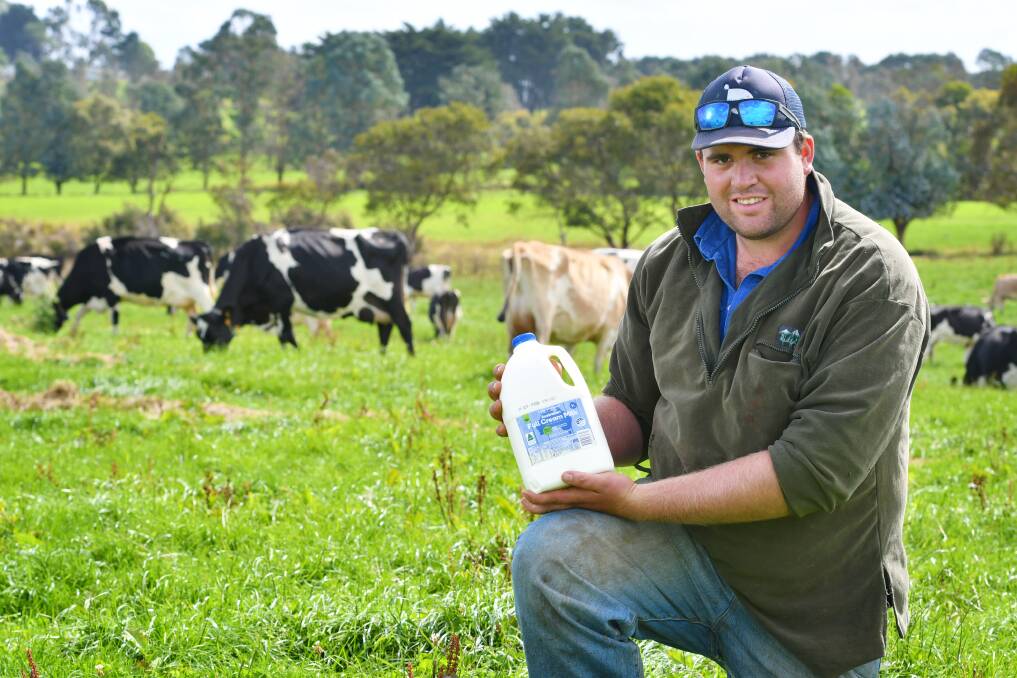 NATIONAL INCREASE: Dairy farmer Ryan Langley, of South Riana is happy to see Woolworths market prices increasing by 10 cents per litre of milk as of Tuesday. Picture: Brodie Weeding.