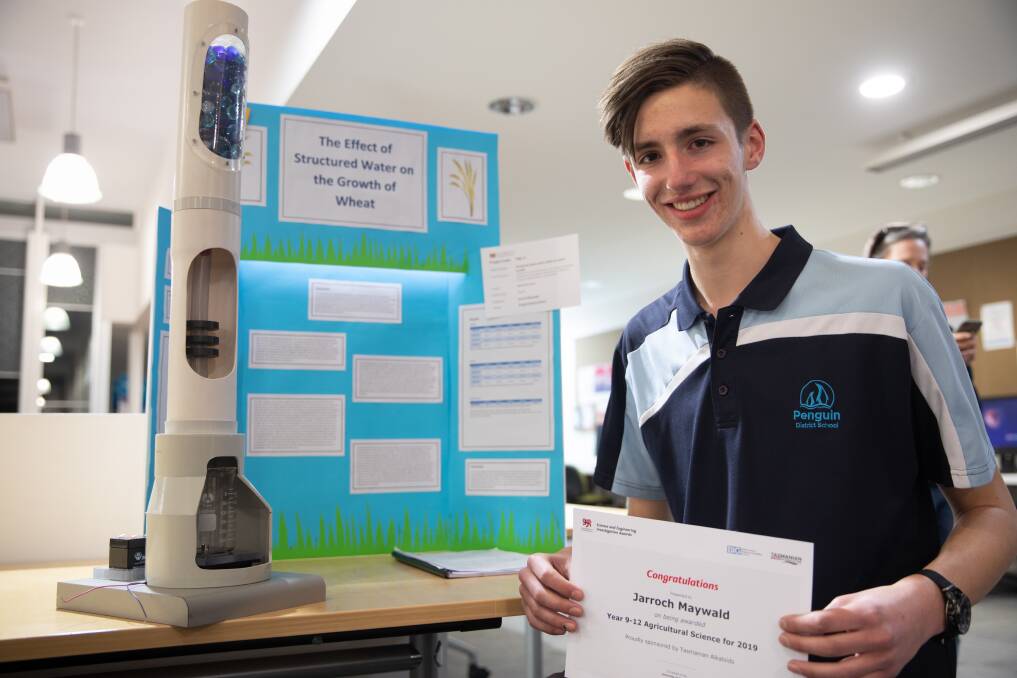 WINNER: Jarroch Maywald won the Agricultural Science Award at the Science and Engineering Investigation Awards. Picture: Supplied