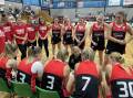 Launceston Tornadoes coach Sarah Veale addresses her group at Elphin Sports Centre on Friday night. Picture by Brian Allen 