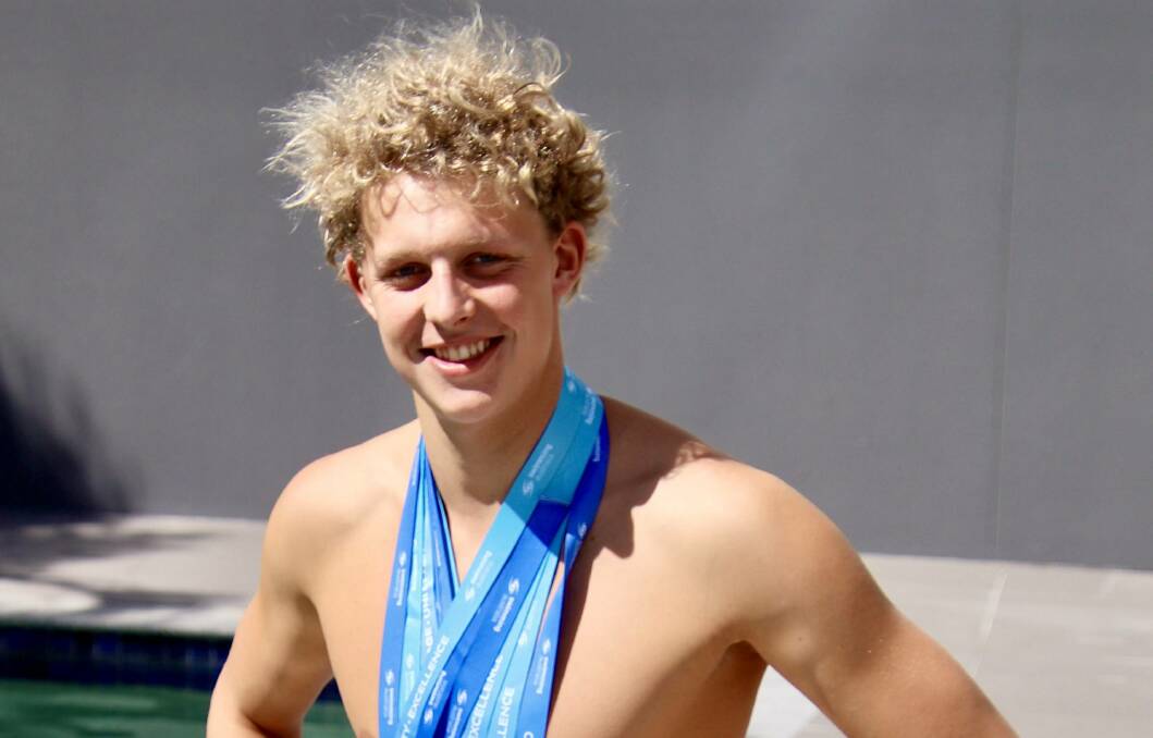 STRONG CAMPAIGN: Former South Esk swimmer Hugh Dolle won a silver and three bronze medals at the Australian age championships in Adelaide. 