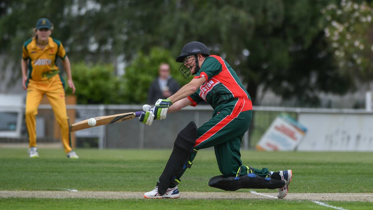 WHACK: Launceston's Ianthe Boden made 122 not out on the weekend. Picture: Paul Scambler