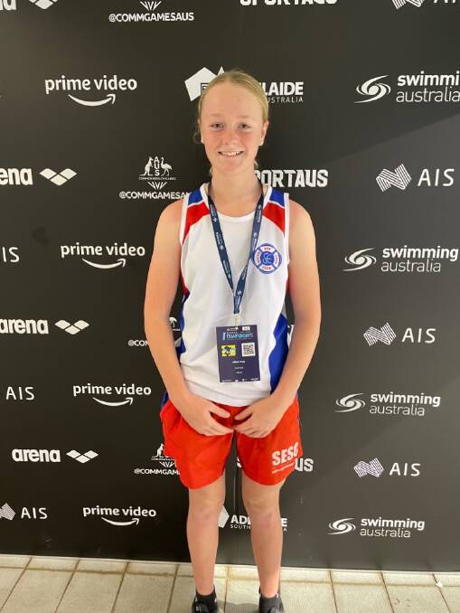 SMASHING IT: South Esk's Abbie King broke the Tasmanian girls' 13-year-old 50-metre freestyle record three times in one day earlier this year. Picture: Supplied 