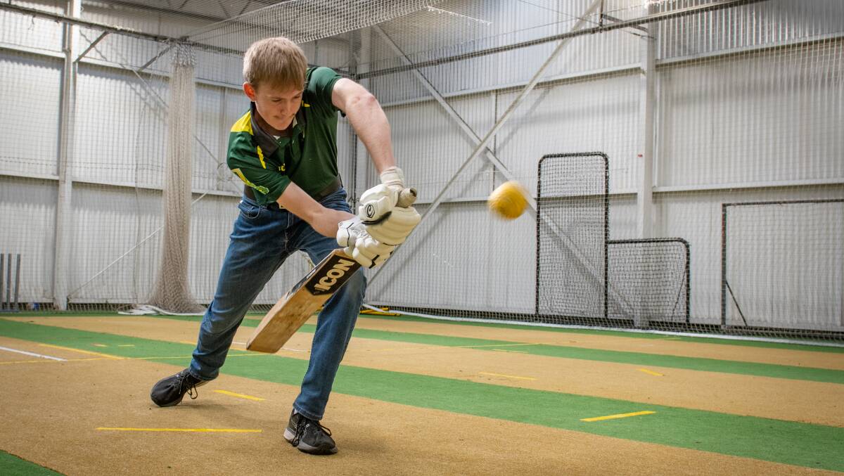 ON FRONT FOOT: South Launceston's Connor Sheppard has been selected in the national intellectual disability squad.