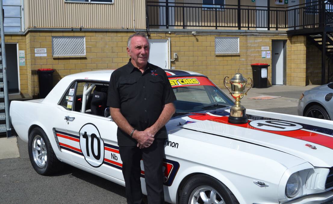 SPECIAL DAY: Johnnie Walker with his Group NB Mustang at Symmons Plains. 