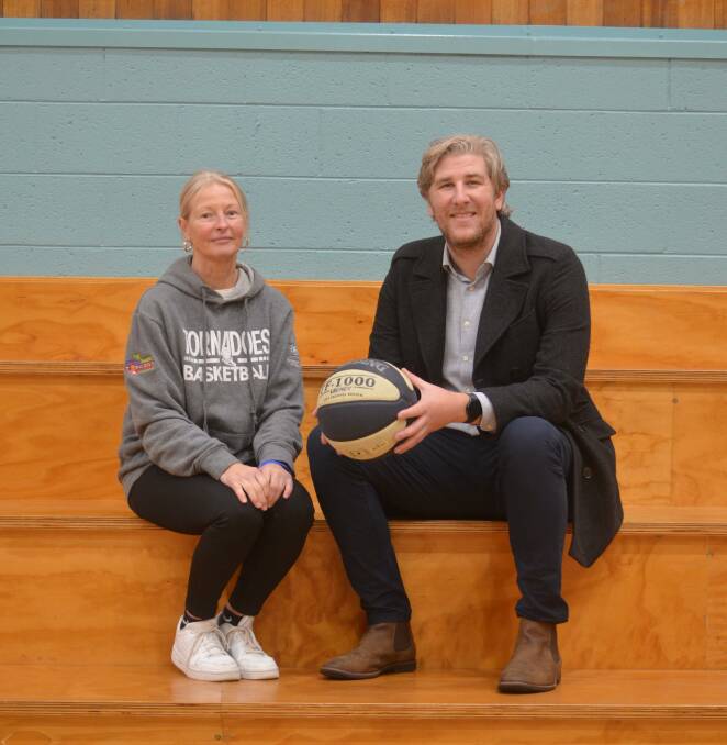 NEW APPOINTMENT: Launceston Tornadoes coach Sarah Veale and general manager Dan Jackson. Pictures: Brian Allen