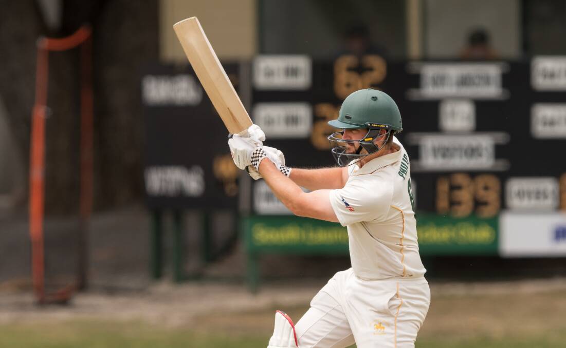 South Launceston's Nathan Philip made an unbeaten 156 against Riverside on Saturday at NTCA no. 2. Pictures by Phillip Biggs 