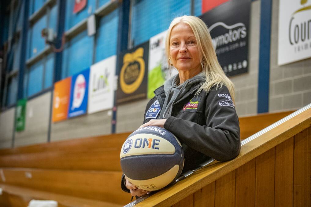 MENTOR: Launceston Tornadoes coach Sarah Veale at Elphin Sports Centre on Wednesday. Picture: Paul Scambler 