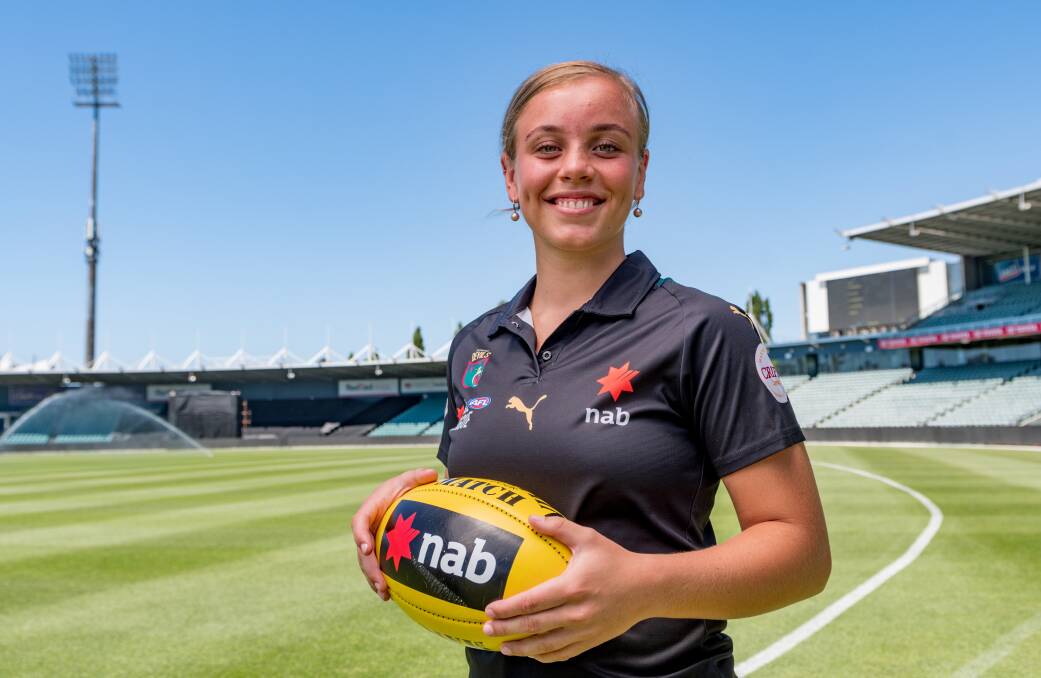 PROMISING YOUNGSTER: Old Scotch's Jemma Blair is an exciting football talent. Picture: Phillip Biggs