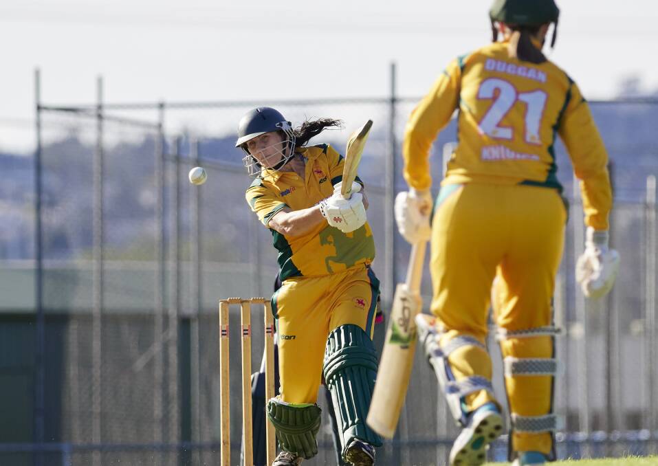 South Launceston's Belinda Wegman had the women's best batting average and made the team of the year. Picture by Rod Thompson 