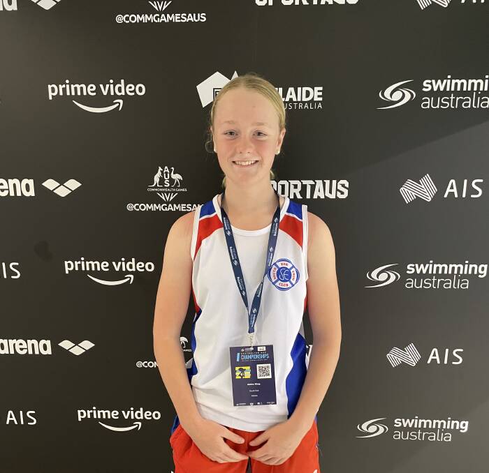 STUNNING EFFORT: South Esk's Abbie King broke the Tasmanian girls' 13-year-old 50-metre freestyle record three times in one day. Heat, final and relay.
