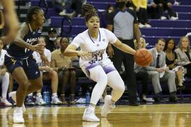 Launceston Tornadoes import Trinity Oliver in action for the Washington Huskies in Seattle in 2021. Picture by Jacob Snow/Icon Sportswire via Getty Images