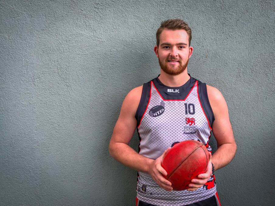BREAKTHROUGH: UTAS skipper Will Geysing. The Lions have strong numbers this season and secured their first win since 2018 in the past fortnight. Picture: Brian Allen