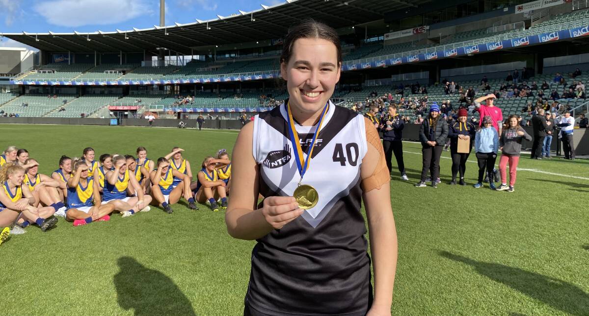 PROMISING PLAYER: Deloraine's Kiarnna Lehman was the NTFA under-20 women's best on ground in their recent loss to Southern Football League. Picture: Brian Allen