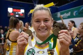 Hawks young gun Ellie Marshall, 18, was named grand final MVP in her side's win against Cavaliers in July. Picture by Paul Scambler