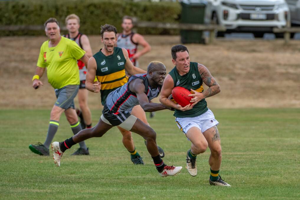 RELIABLE: St Pats' Nathan Barry is among the top MVP vote-getters in NTFA division one. Picture: Paul Scambler 
