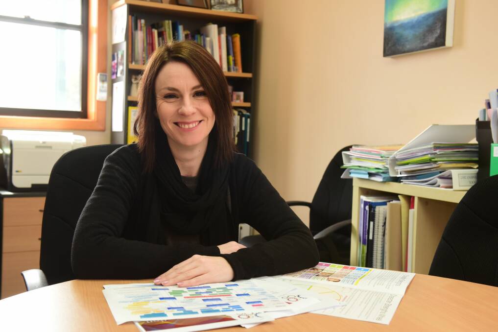 Teamwork: Kings Meadows High School assistant principal Jeanette Papageorgiou is part of a collaborative effort to improve Tasmania's literacy and numeracy. Picture: Paul Scambler